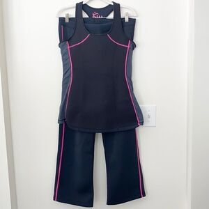 W Neoprene Gym Workout Sauna Sweat Suit L